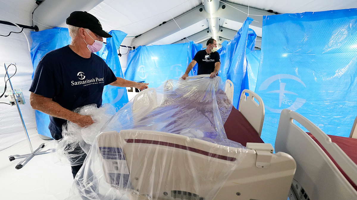 Portable bed in sick ward