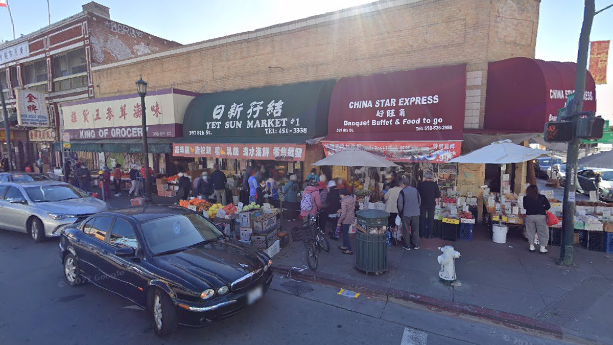 The shooting happened near 8th and Franklin streets in Oakland, Calif. on Sunday, according to KTVU.