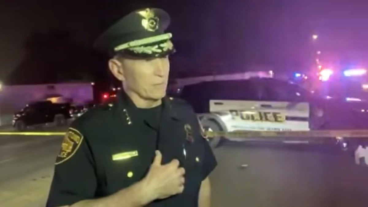 San Antonio Police Chief William McManus speaks at the scene of the shooting. (San Antonio Police Department)