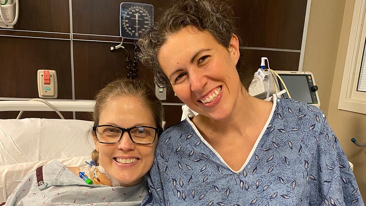 Kim Shufelberger (left), and her organ donor Brittany Clark.