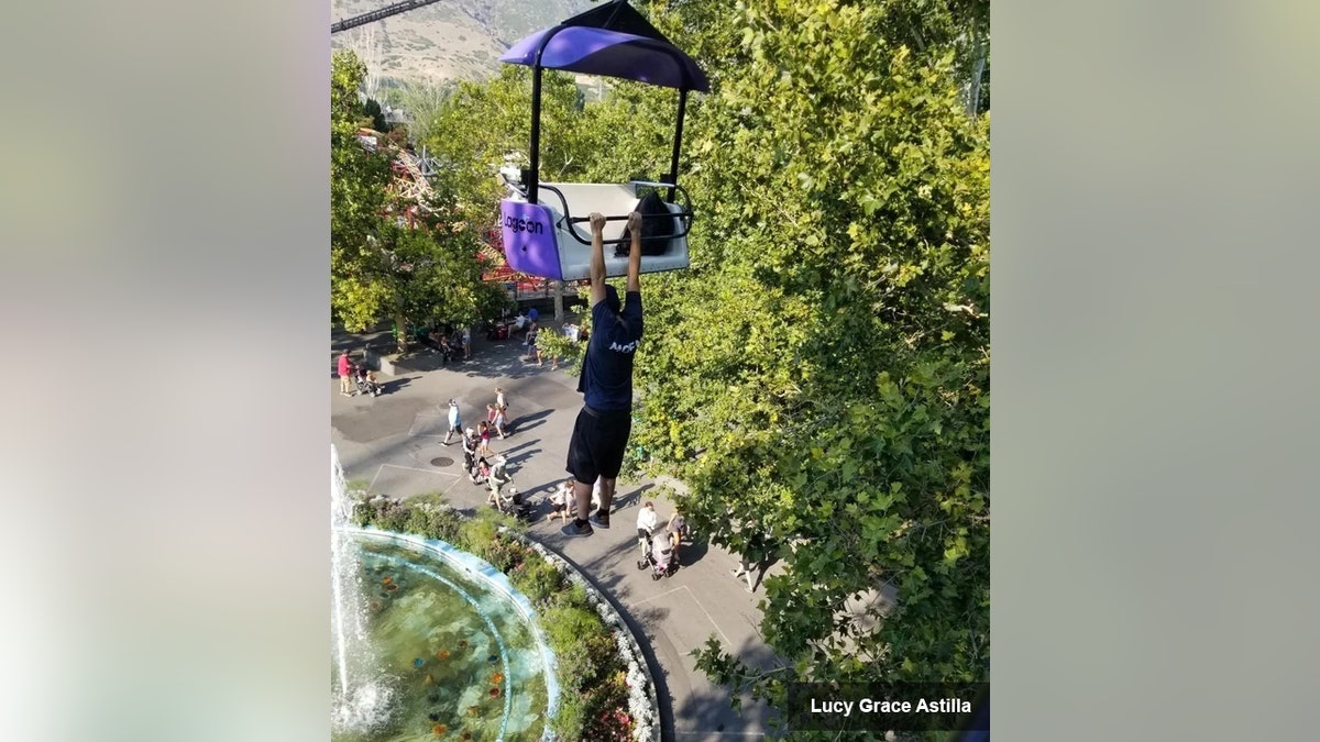 The 32-year-old man had been airlifted in critical condition to University of Utah Hospital in Salt Lake City after falling from the Sky Ride at Lagoon Amusement Park in Farmington on Saturday.