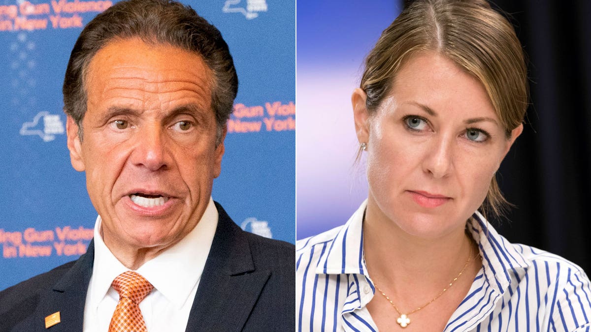 THUMB VERSION - Melissa DeRosa (right), a top aide to New York Gov. Andrew Cuomo, resigned on Sunday, Aug. 8 2021.