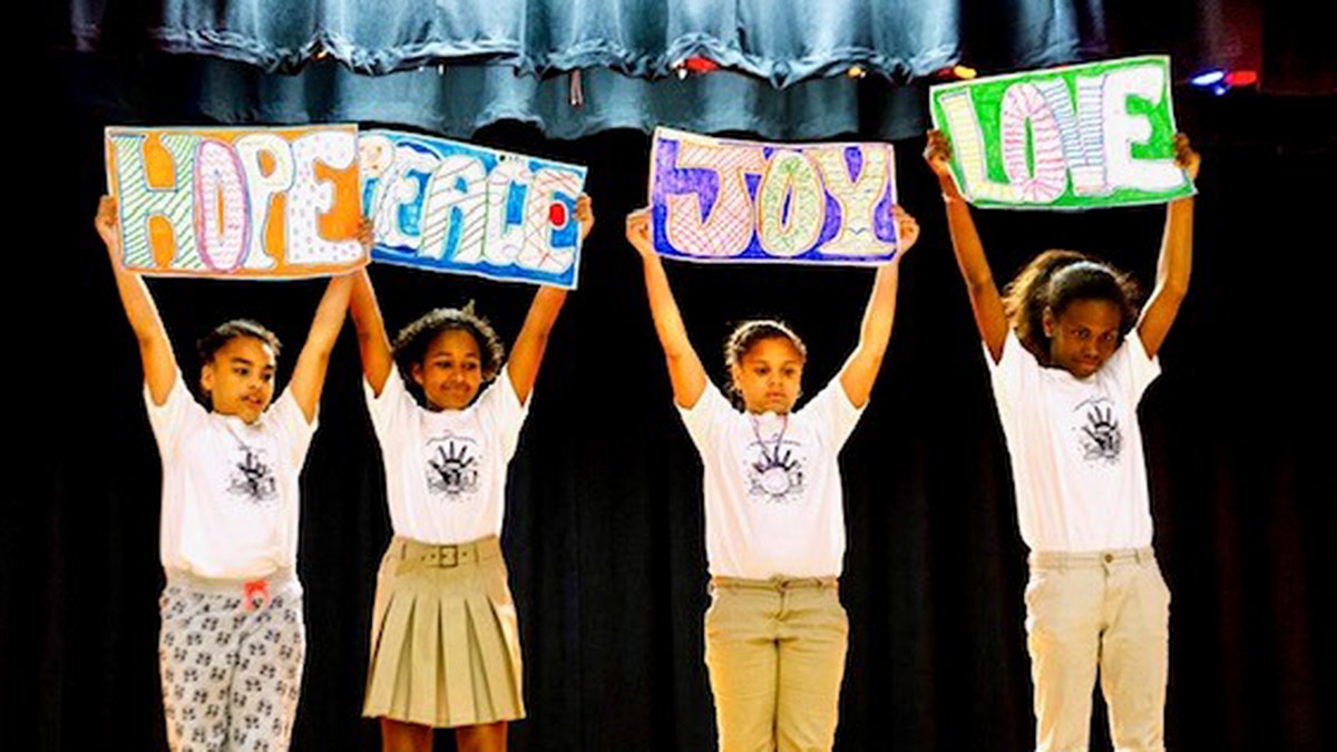Children participate in a Get Empowered program. 