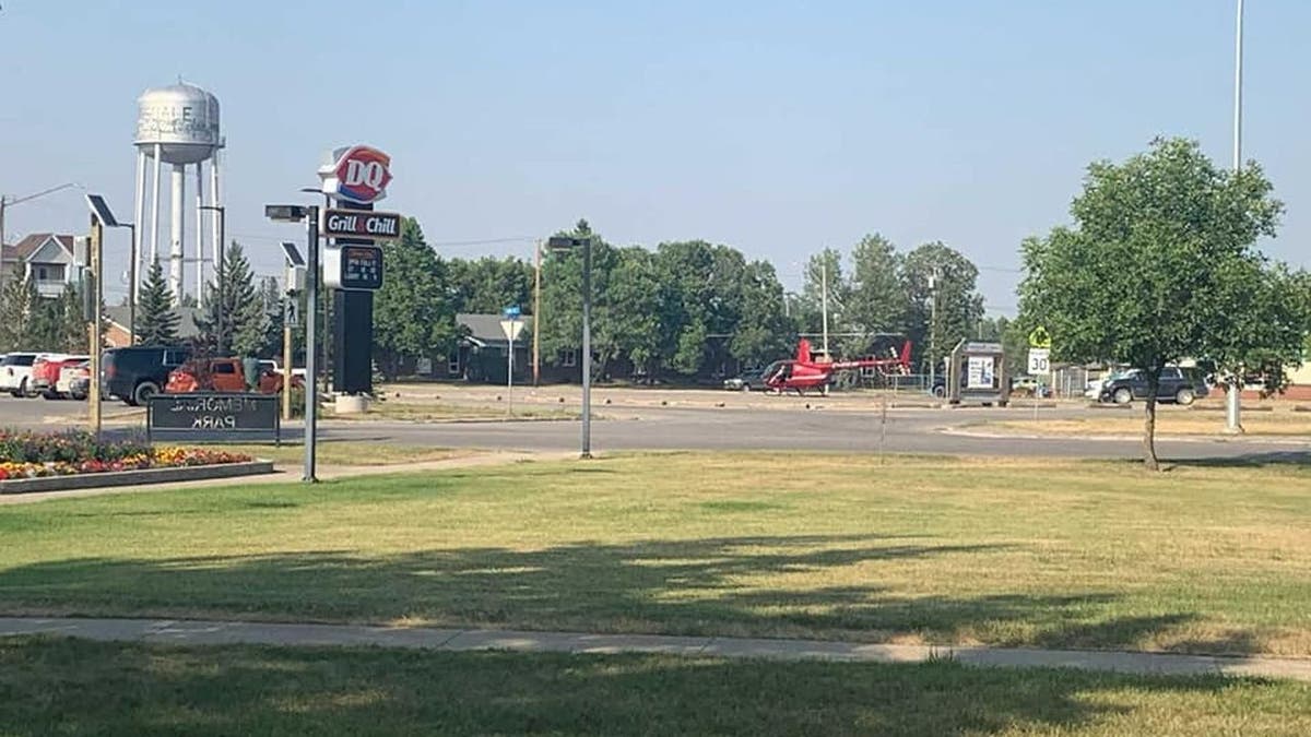 The Royal Canadian Mounted Police issued a news release detailing an incident where a man landed a helicopter in a busy parking lot for a Dairy Queen pit stop. His passenger reportedly picked up an ice cream cake from the Tisdale, Saskatchewan shop.