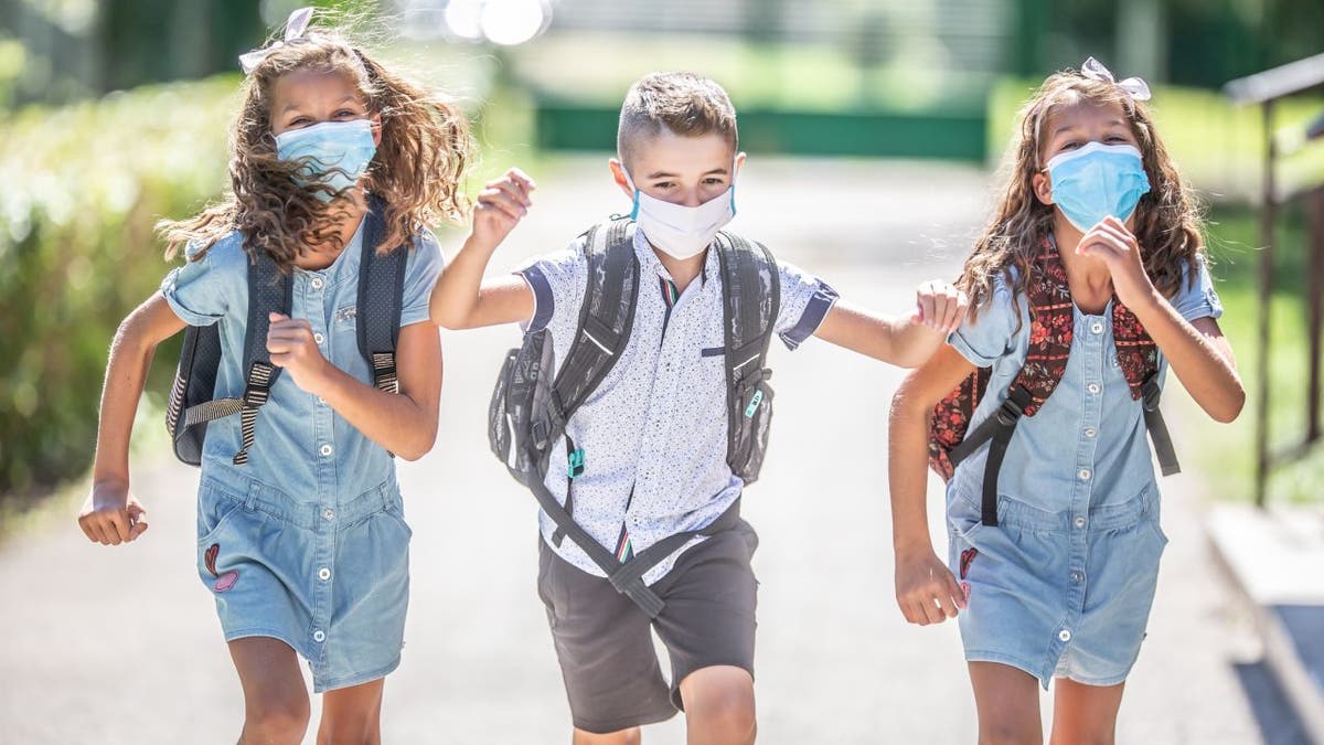 Elementary schoolchildren like those shown here have had flyers made available to them in the lobby of their school district in Moline, Illinois, that discuss activities and information about an after-school ‘Satan club' that meets beginning on Jan. 13, 2022. 