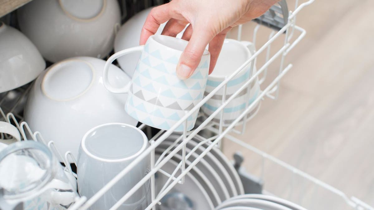 loading dishwasher