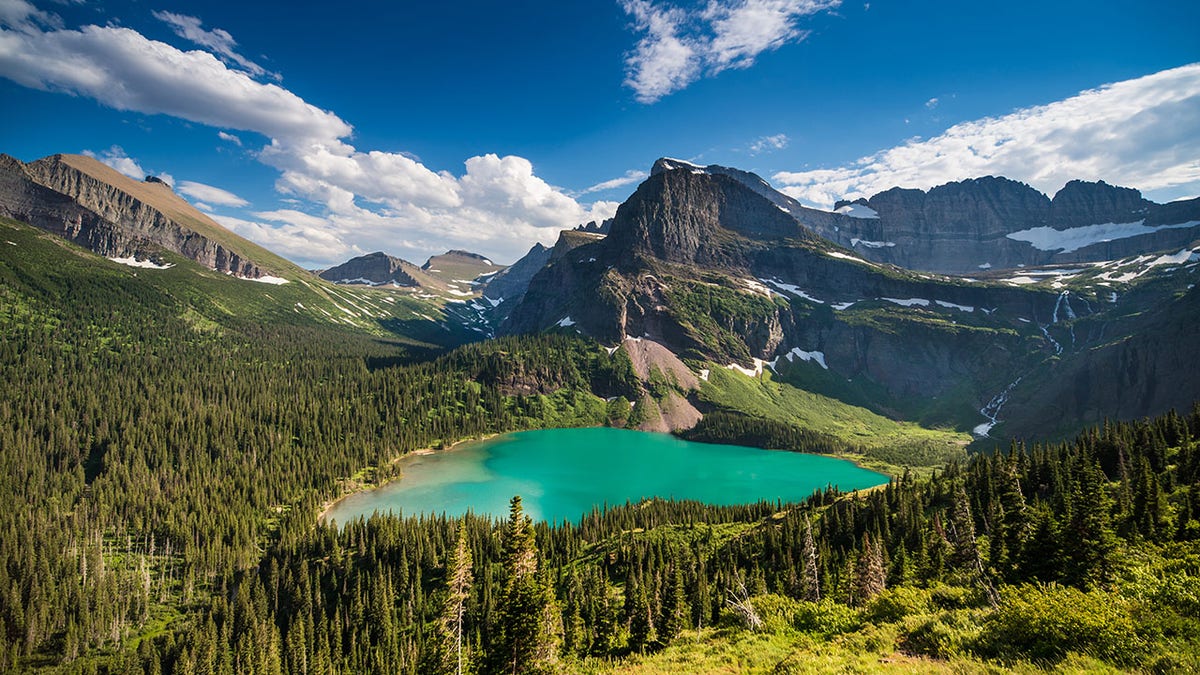 Grinnell Lake in Glacier National Park