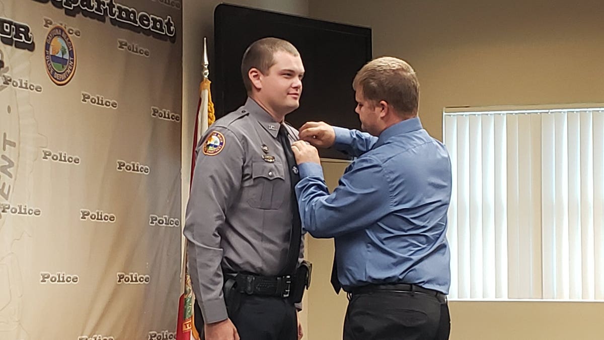 Daytona Beach police officer Jason Raynor, left, tragically passed away Tuesday evening, nearly two months after he was shot in the head during a traffic stop. 