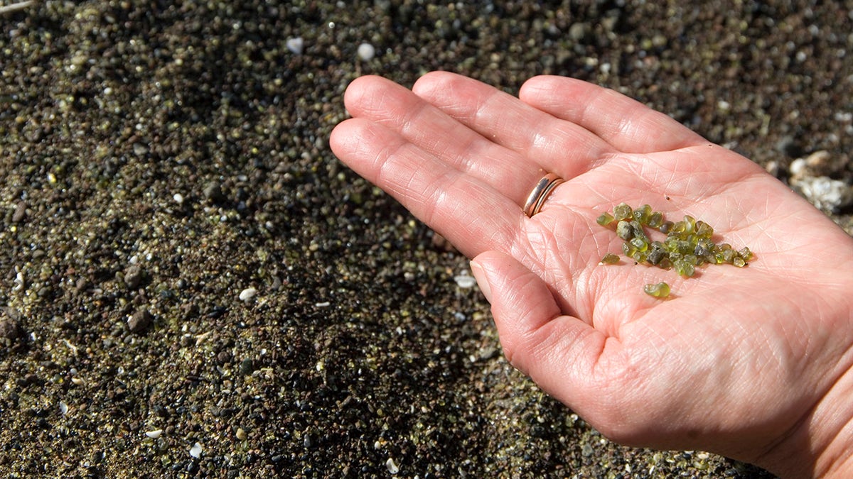 Olivine is present in the Galapagos Islands.