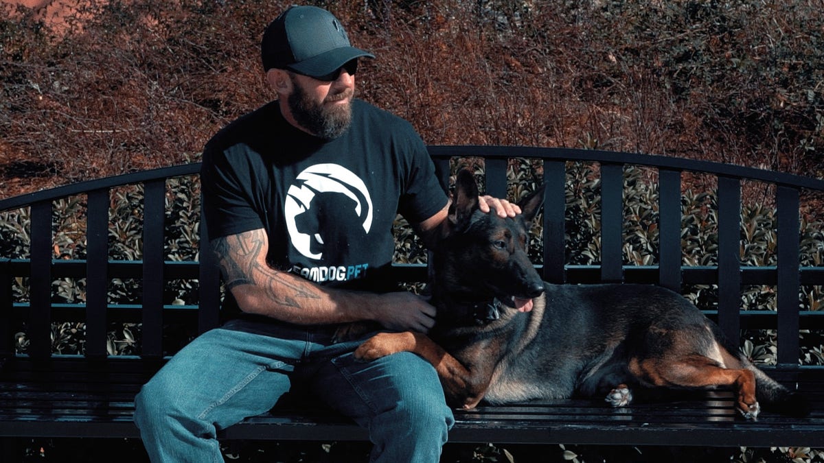 Warrior Dog Foundation founder Mike Ritland is a former Navy SEAL and well-known dog trainer and public speaker.