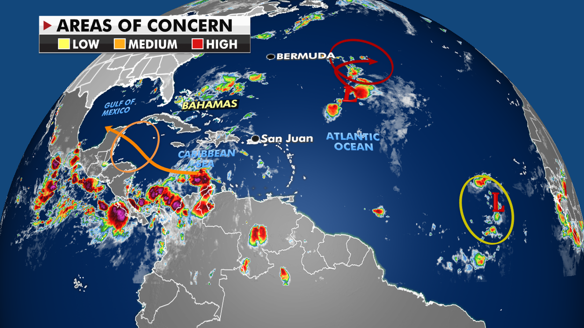 Current weather activity in the tropics. 