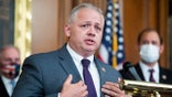 UNITED STATES - SEPTEMBER 30: Rep. Denver Riggleman, R-Va., conducts a news conference on the China Task Force report in the Capitols Rayburn Room on Wednesday, September 30, 2020. The report outlines bipartisan action to combat threats from China. (Photo By Tom Williams/CQ-Roll Call, Inc via Getty Images)