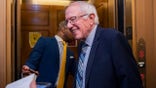 UNITED STATES - JULY 21: Sen. Bernie Sanders, I-Vt., is seen in the Capitol after the senate conducted a procedural vote on the infrastructure bill on Wednesday, July 21, 2021. (Photo By Tom Williams/CQ-Roll Call, Inc via Getty Images)