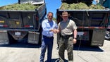 Rep. Mike Garcia, R-Calif., and LA County Sheriff Alex Villanueva after day one of the illegal drug raid.