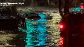 Dramatic video shows 3 people trapped inside Omaha elevator during flooding