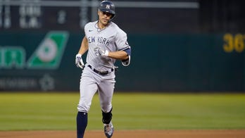 Stanton slugs Yankees past A's 8-2, Cole wins third straight