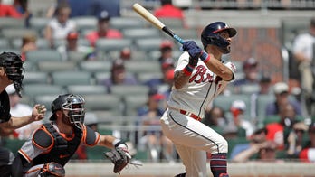 Soler, Riley back Anderson with HRs, Braves romp over Giants