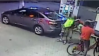 DC robbery suspects caught on camera wrestling victim to ground, beating him at gas station