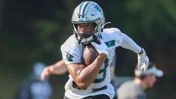 Panthers' Keith Kirkwood carted off field after hard hit in practice, defender cut