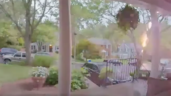 Maryland lightning strike caught on camera amid severe thunderstorms