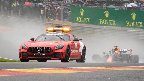 Formula One: Max Verstappen wins 4-lap Belgian Grand Prix