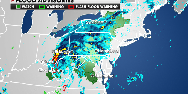 Flood advisories currently in effect.