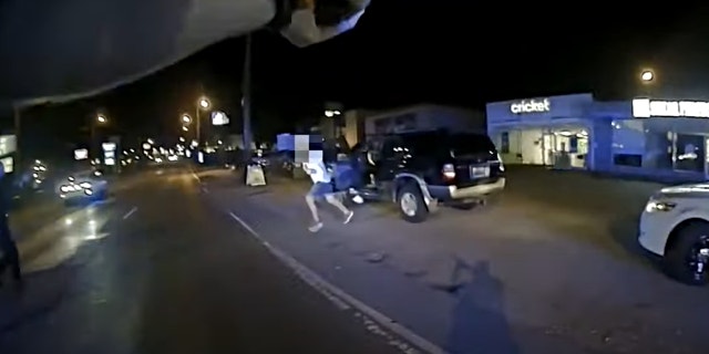 Bodycam footage published Wednesday shows the moment three Nashville police officers shot and killed a suspect who charged toward them while wielding a knife. (Nashville Metro Police Department YouTube video)