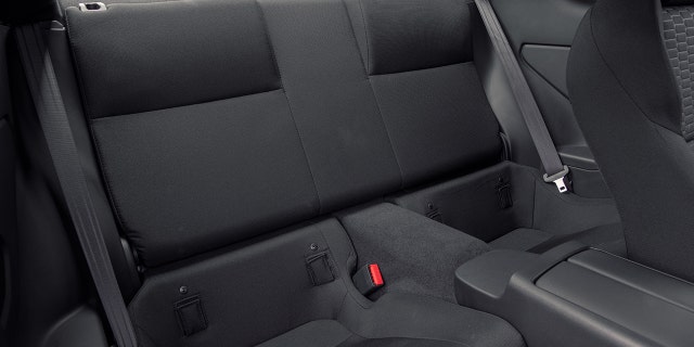 The rear seats are pint-size.