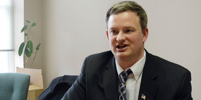 In this file photo South Dakota Attorney General Jason Ravnsborg speaks in Sioux Falls, S.D.