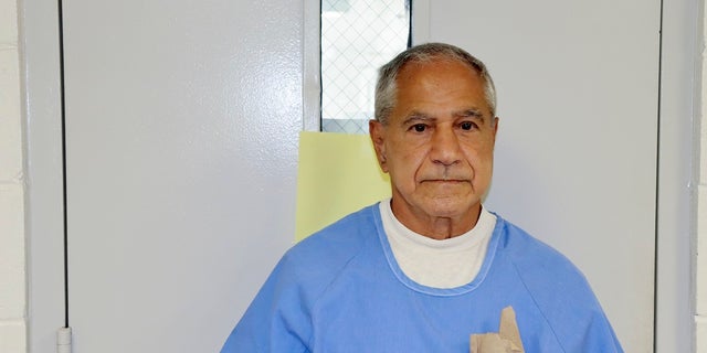 In this image provided by the California Department of Corrections and Rehabilitation, Sirhan Sirhan arrives for a parole hearing. 