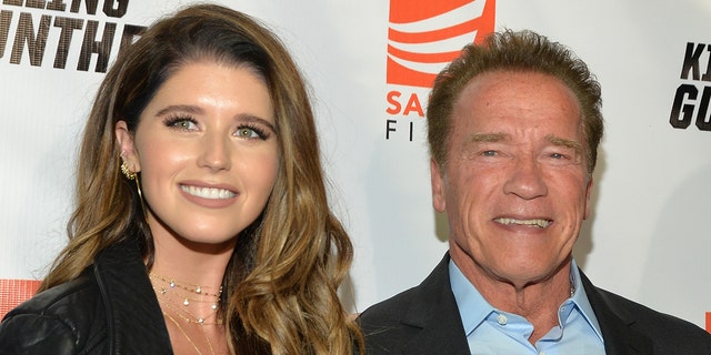 Katherine Schwarzenegger supported her father Arnold Schwarzenegger's message against those slow to get vaccinated or refusing to adhere to mask mandates. (Photo by Michael Tullberg/Getty Images)