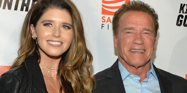 Katherine Schwarzenegger supported her father Arnold Schwarzenegger's message against those slow to get vaccinated or refusing to adhere to mask mandates. (Photo by Michael Tullberg/Getty Images)