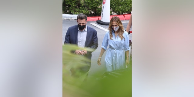 Ben Affleck and Jennifer Lopez in Los Angeles.