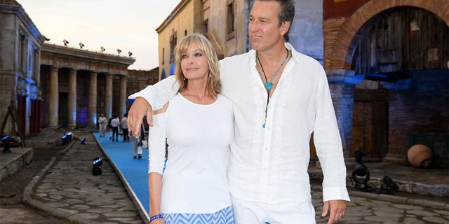 John Corbett revealed on Tuesday that after two decades of being together, they elected to finally tie the knot last year 'around Christmastime.' The two are pictured here in 2017.