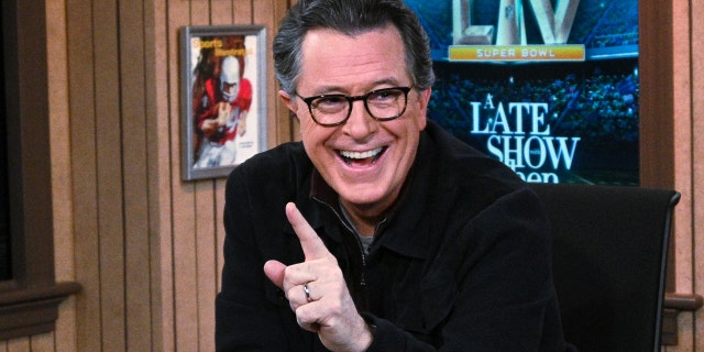 Stephen Colbert during a Super Bowl special on Feb. 7, 2021.