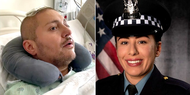 Chicago police Officer Carlos Yanez Jr. was critically wounded in the shooting during an Aug. 7 traffic stop that killed his partner, Officer Ella French.