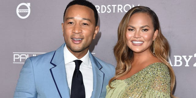 John Legend and Chrissy Teigen attend the 2019 Baby2Baby Gala Presented By Paul Mitchell at 3LABS on November 09, 2019 in Culver City, California.