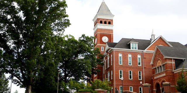 A view of Tillman Hall on the campus of Clemson University on June 10, 2020, in Clemson, S.C.