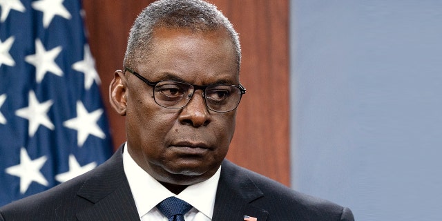 Secretary of Defense Lloyd Austin listens to a question during a media briefing at the Pentagon, Wednesday, Aug. 18, 2021, in Washington. (AP Photo/Alex Brandon)