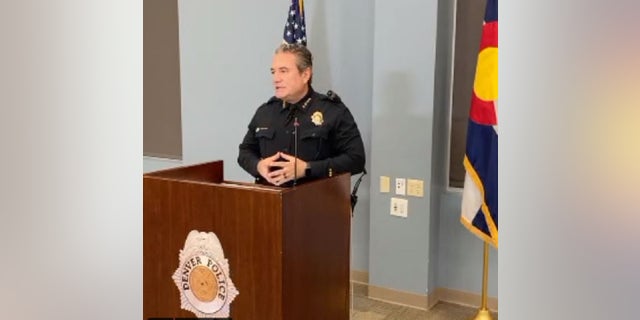 Denver police Chief Paul Pazen on Thursday announced the arrest of four young men related to a series of crimes, including the killing of an 18-year-old student. A fifth suspect is still being sought. 
