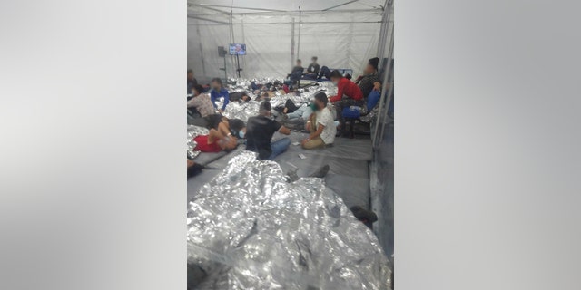 Images obtained by Fox News show conditions at the Donna, Texas migrant center. 