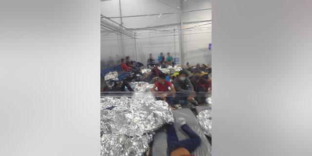 Images obtained by Fox News show conditions at the Donna, Texas migrant center.