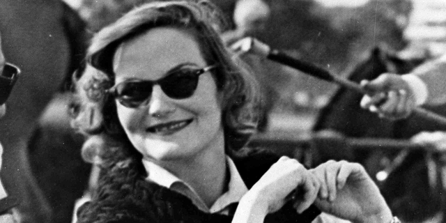 In this Feb. 24, 1950 photo, heiress Doris Duke attends a polo match in Cairo, Egypt.