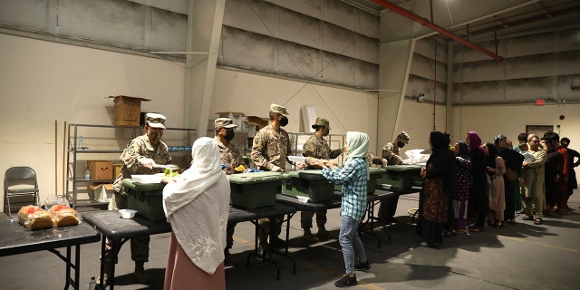 Army serving Afghan evacuees