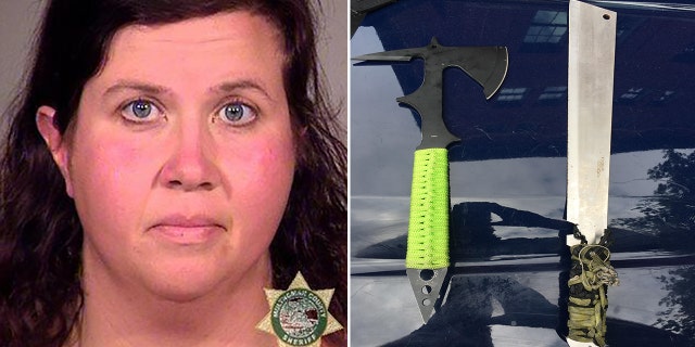 Zurcher-Wood attempted to kidnap a 6-year-old boy and threatened his family with a machete and ax, both of which were later found in her possession, police said.