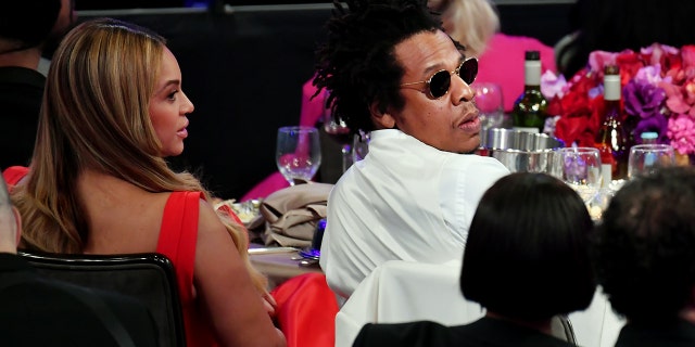 Beyoncé and Jay-Z are seen in Beverly Hills, California, Jan. 25, 2020. (Getty Images)