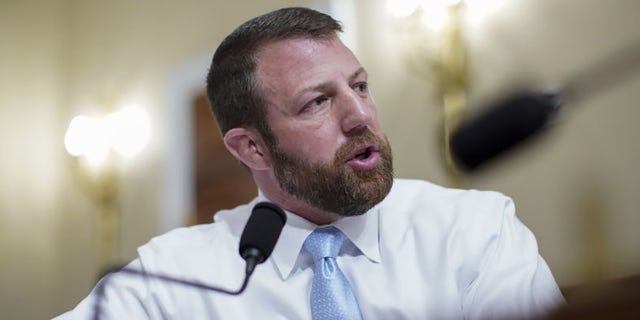 Rep. Markwayne Mullin speaks during a House Intelligence Committee hearing on April 15, 2021, in Washington, DC