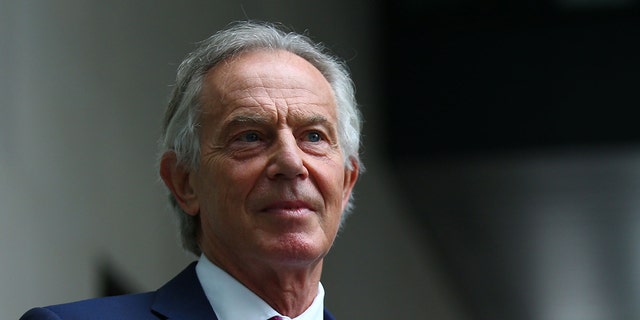 Former British Prime Minister Tony Blair is seen in London, June 6, 2021. (Getty Images)