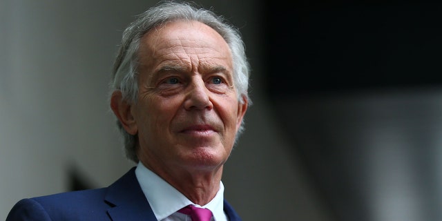 Former British Prime Minister Tony Blair is seen in London, June 6, 2021. (Getty Images)