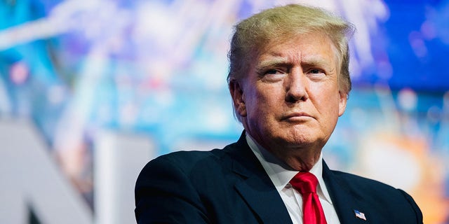 Former President Donald J. Trump at a rally in Arizona.